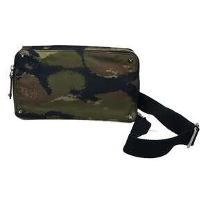 Valentino Garavani Rockstud Camouflage Pattern Nylon Body Bag (Green) - Men's